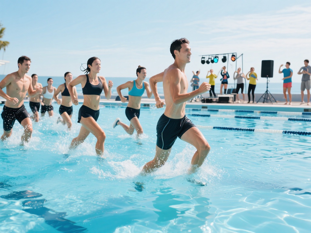 水中慢跑：不伤膝盖又高效瘦身的运动新宠